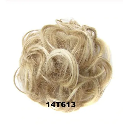Hair ring adjustable wig band in burgundy colour on white background