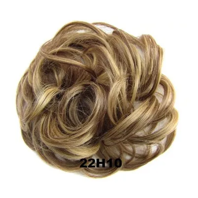Hair ring adjustable wig band in burgundy colour on white background