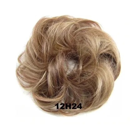 Hair ring adjustable wig band in burgundy colour on white background