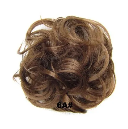 Hair ring adjustable wig band in burgundy colour on white background