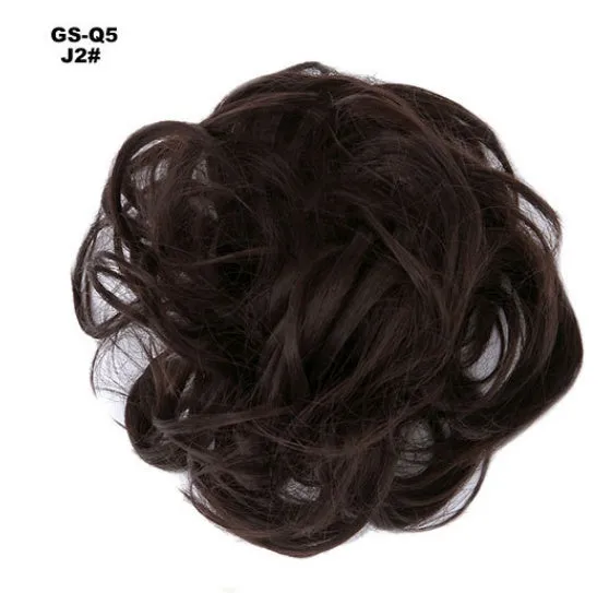 Hair ring adjustable wig band in burgundy colour on white background