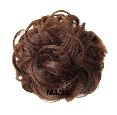 Hair ring adjustable wig band in burgundy colour on white background