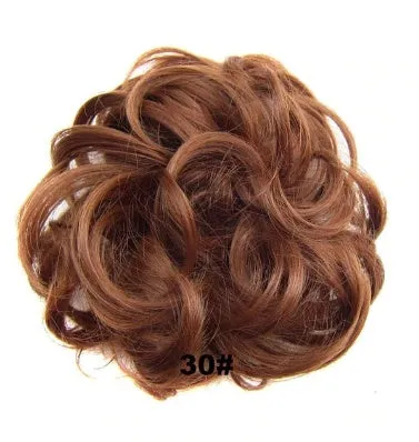 Hair ring adjustable wig band in burgundy colour on white background