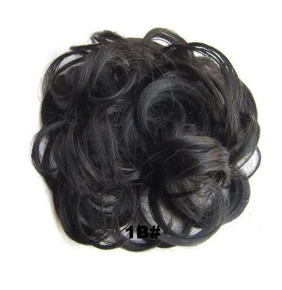 Hair ring adjustable wig band in burgundy colour on white background