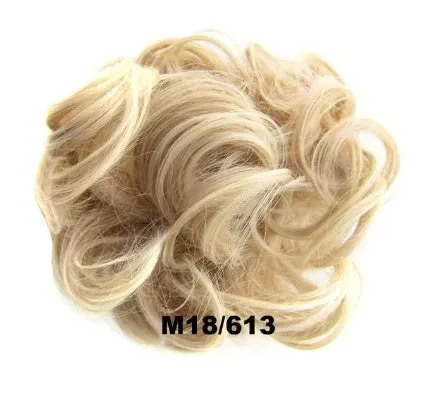 Hair ring adjustable wig band in burgundy colour on white background