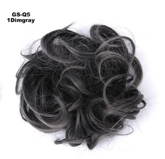 Hair ring adjustable wig band in burgundy colour on white background