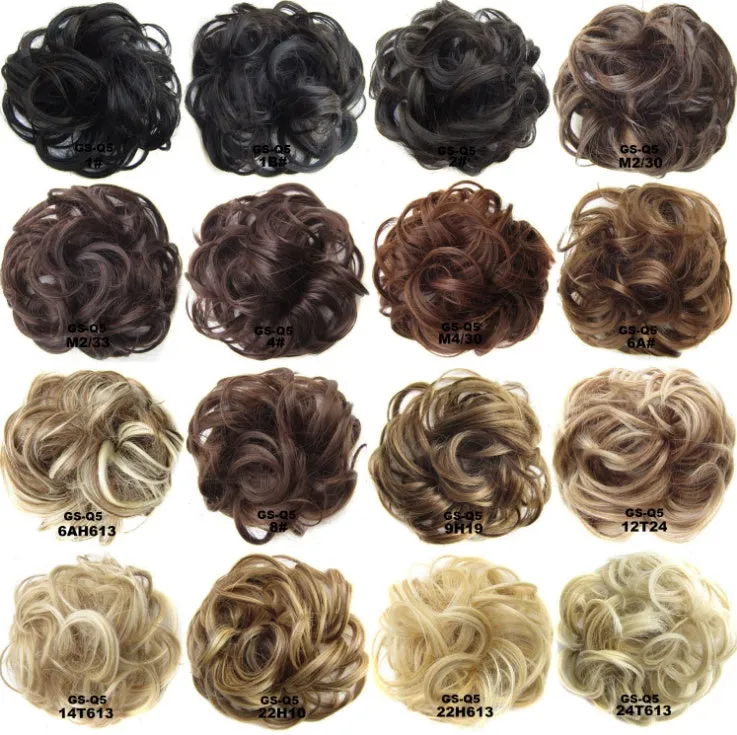 Hair ring adjustable wig band in burgundy colour on white background