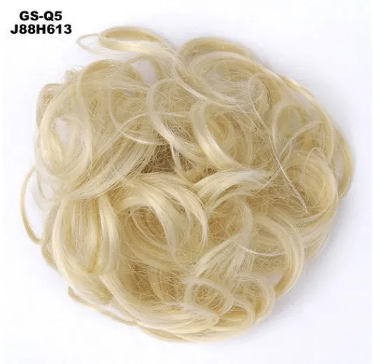 Hair ring adjustable wig band in burgundy colour on white background
