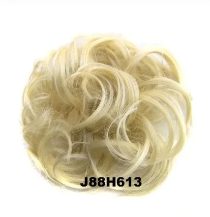 Hair ring adjustable wig band in burgundy colour on white background