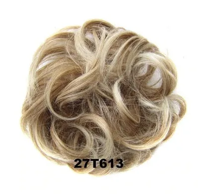Hair ring adjustable wig band in burgundy colour on white background