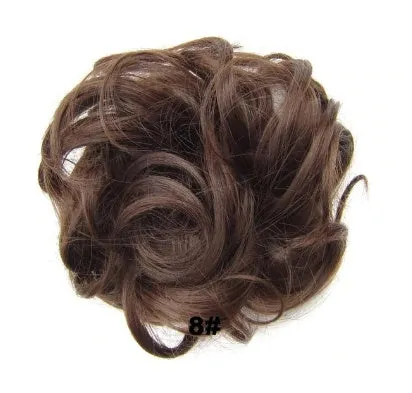 Hair ring adjustable wig band in burgundy colour on white background