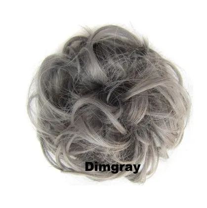 Hair ring adjustable wig band in burgundy colour on white background