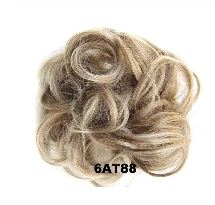 Hair ring adjustable wig band in burgundy colour on white background
