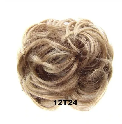 Hair ring adjustable wig band in burgundy colour on white background