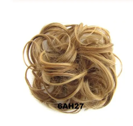 Hair ring adjustable wig band in burgundy colour on white background
