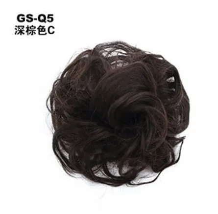 Hair ring adjustable wig band in burgundy colour on white background