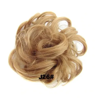 Hair ring adjustable wig band in burgundy colour on white background