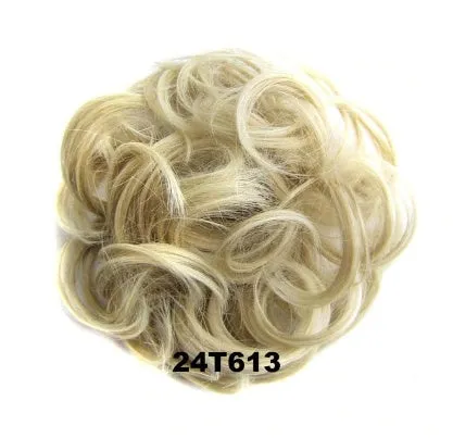 Hair ring adjustable wig band in burgundy colour on white background