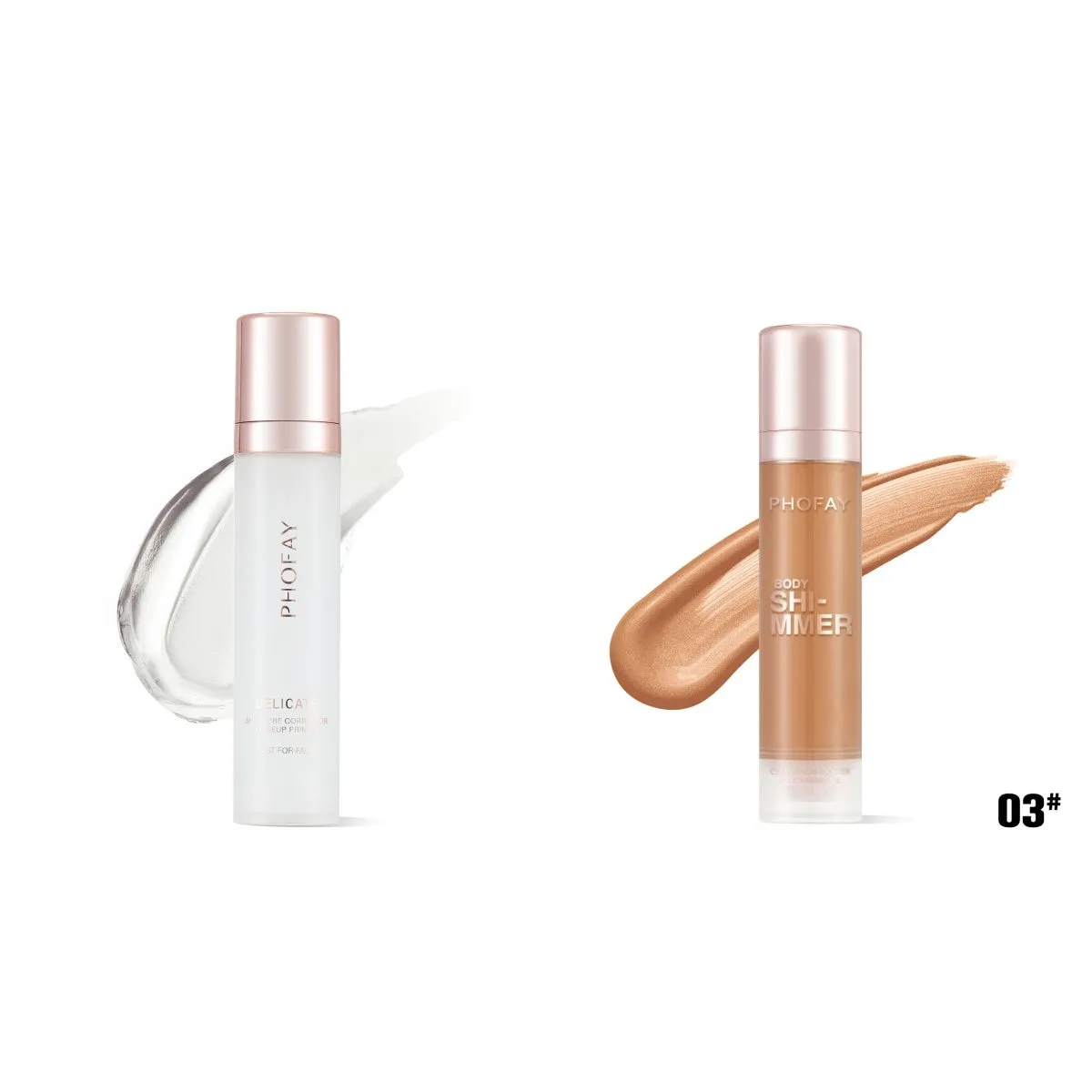 PHOFAY Hydrating Makeup Primer 25ml in a white pump bottle for smooth makeup application