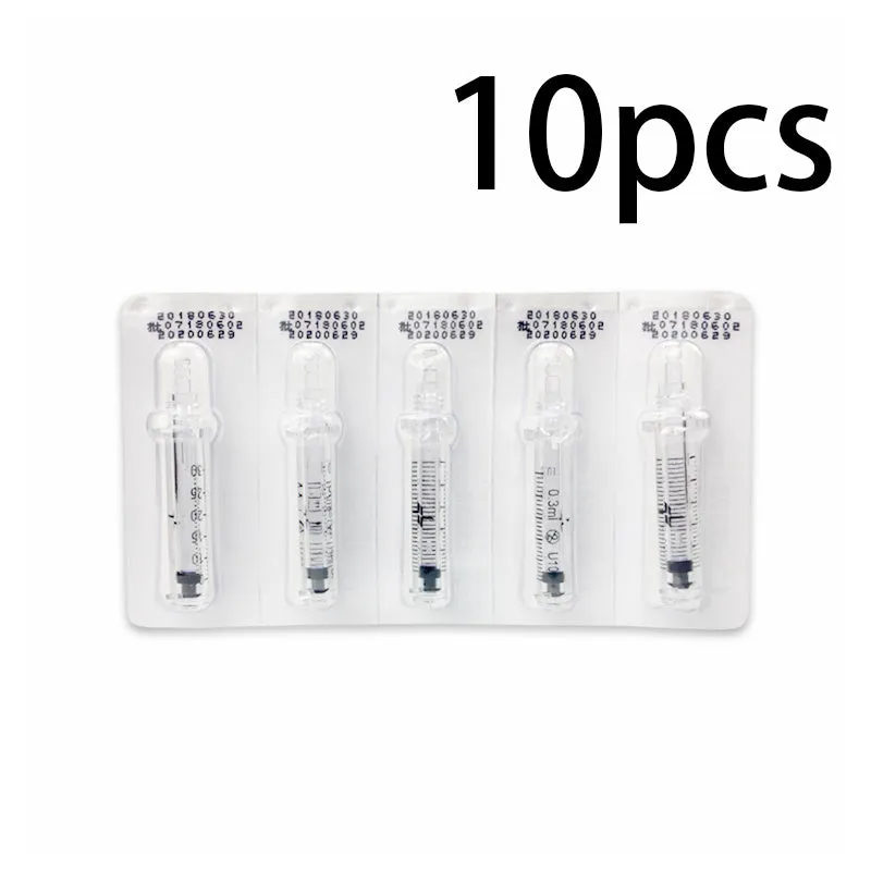 Black hyaluronic acid needle-free injection pen with adjustable depth 6-8mm and dose control 0.05-0.3ml
