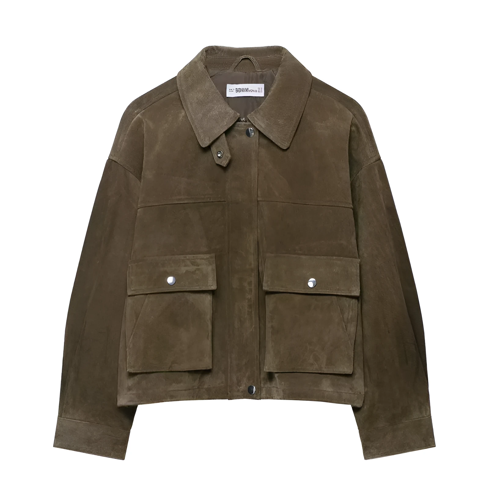 Women's medium thickness PU jacket in Japanese Korean casual style with regular fit