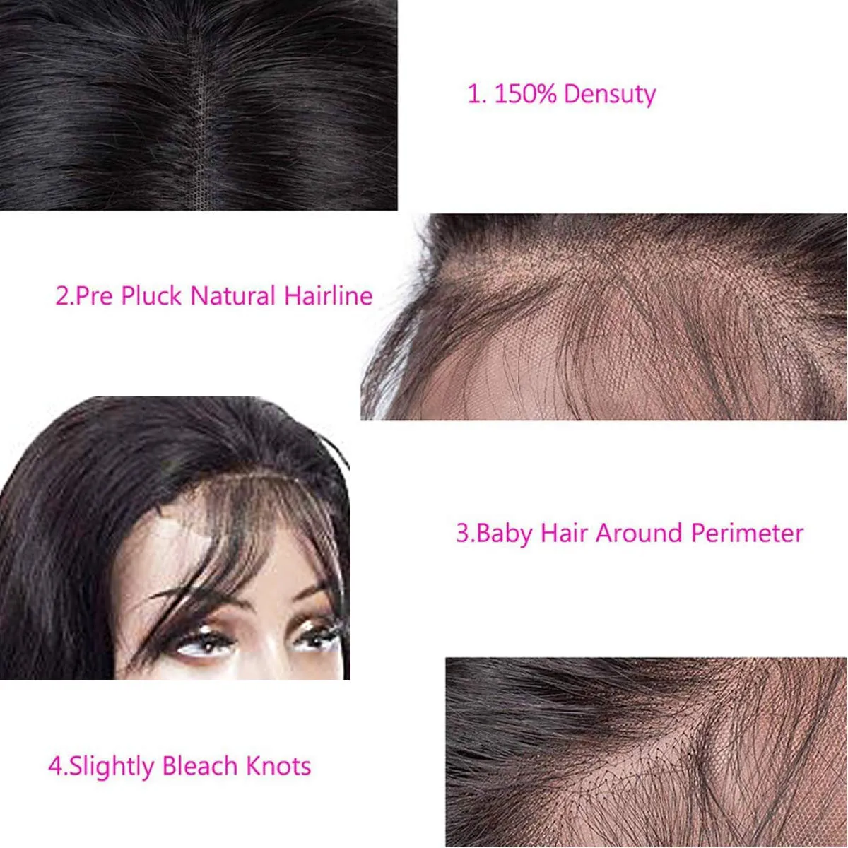 Natural real human hair wig for ladies in black medium length mechanically made