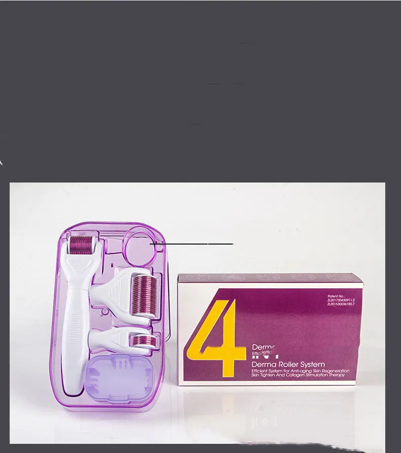 4-in-1 beauty care tool set in white purple for nursing skin care