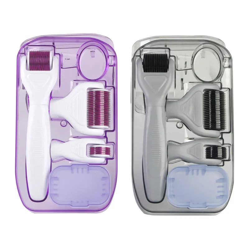 4-in-1 beauty care tool set in white purple for nursing skin care