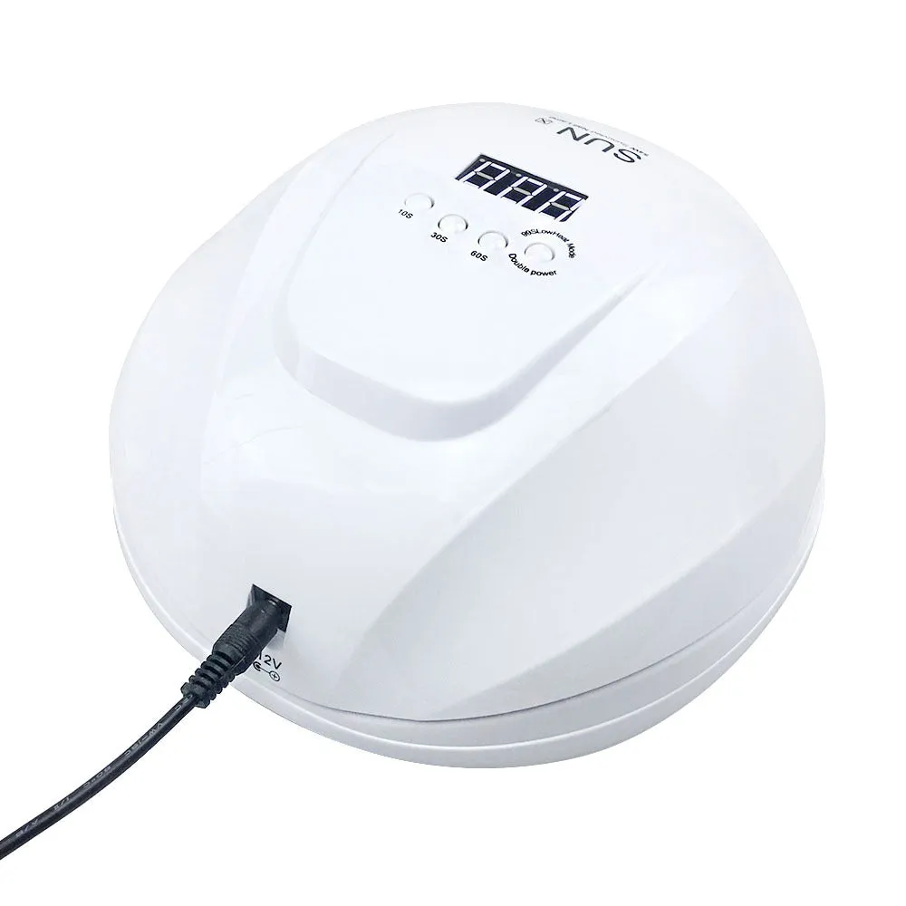 54W UV LED nail lamp dryer with universal voltage for gel polish curing