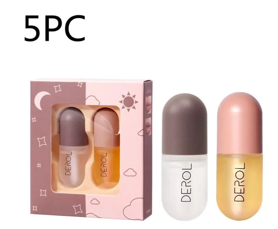 5.5cm lip care serum tube with non-sticky plumping formula in ginger and mint variants