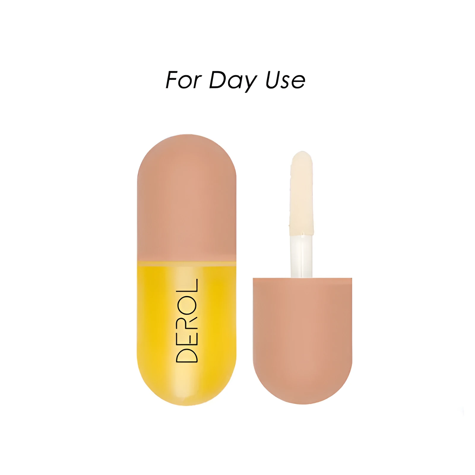 5.5cm lip care serum tube with non-sticky plumping formula in ginger and mint variants