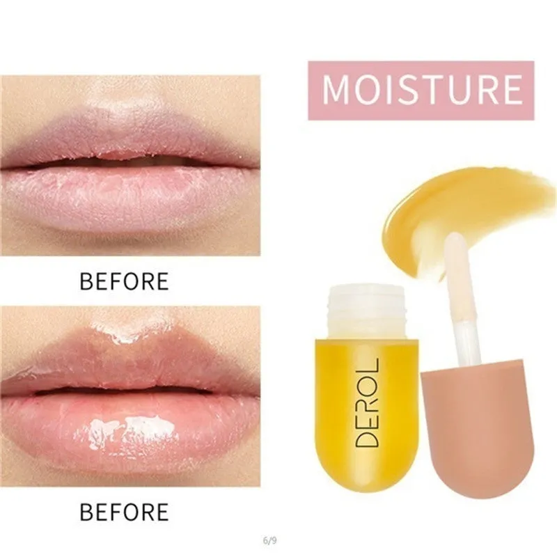 5.5cm lip care serum tube with non-sticky plumping formula in ginger and mint variants