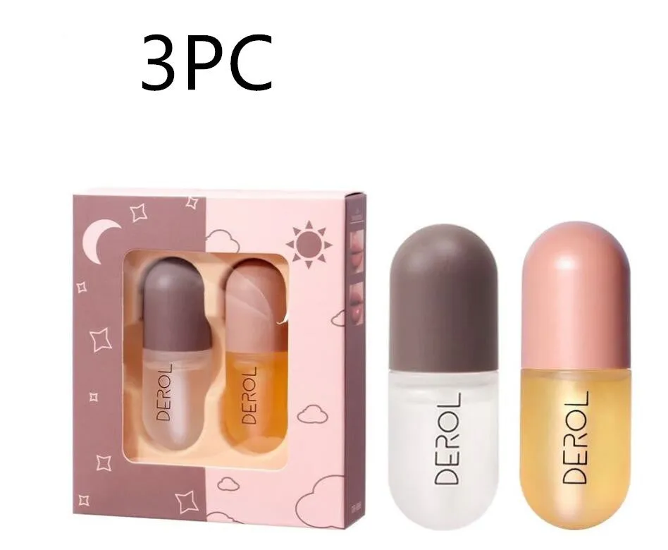 5.5cm lip care serum tube with non-sticky plumping formula in ginger and mint variants
