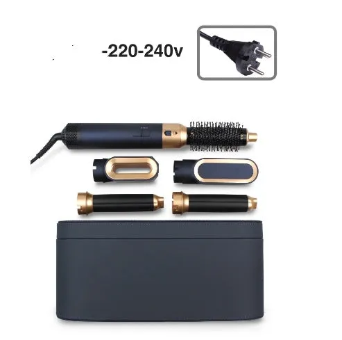 5-in-1 hot air comb with ceramic thermal conductor over 31mm diameter in black