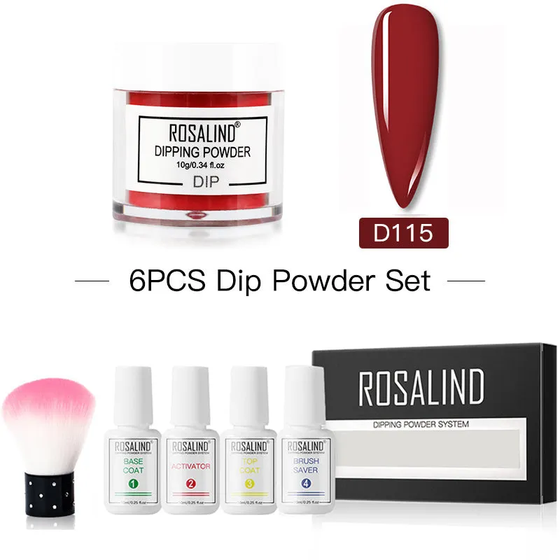 Nail Beauty Set dipping powder kit with 10g infiltration powder pots, activator, and top coat in multiple style options
