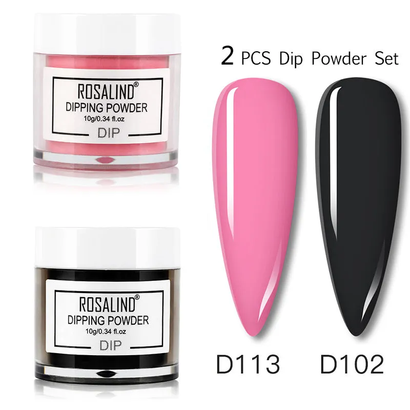 Nail Beauty Set dipping powder kit with 10g infiltration powder pots, activator, and top coat in multiple style options