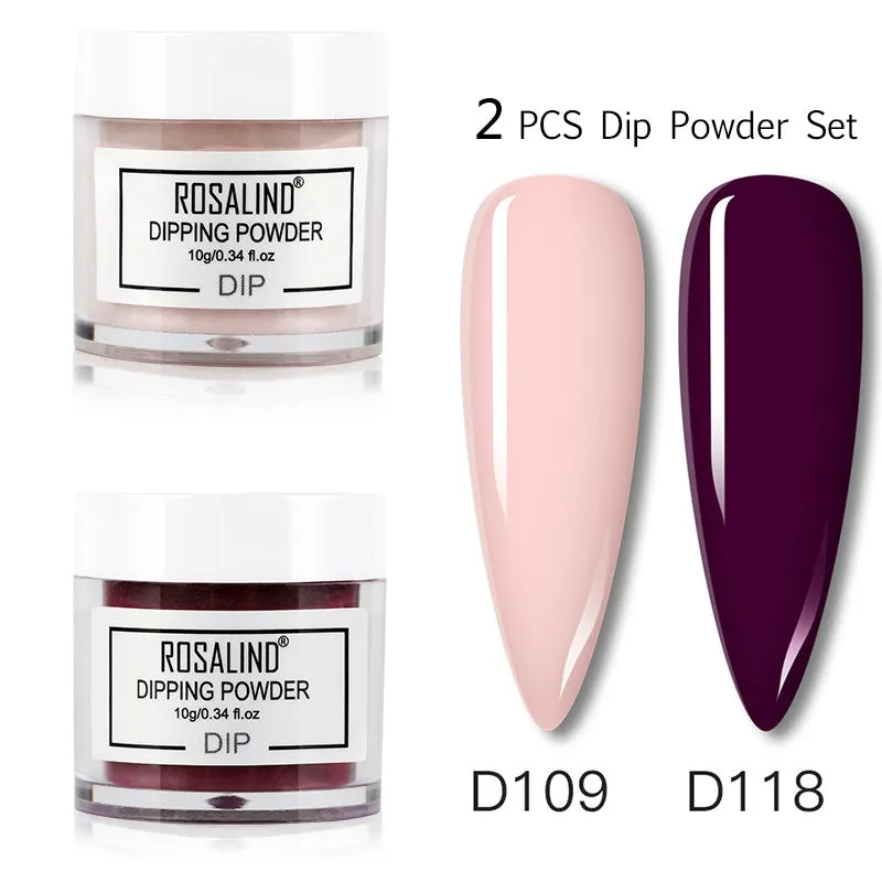 Nail Beauty Set dipping powder kit with 10g infiltration powder pots, activator, and top coat in multiple style options