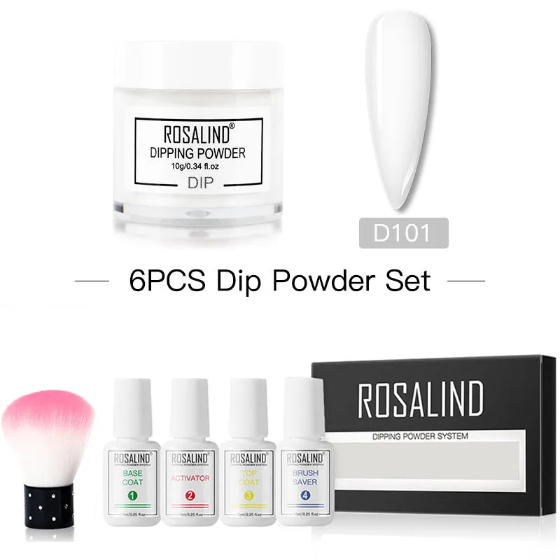 Nail Beauty Set dipping powder kit with 10g infiltration powder pots, activator, and top coat in multiple style options