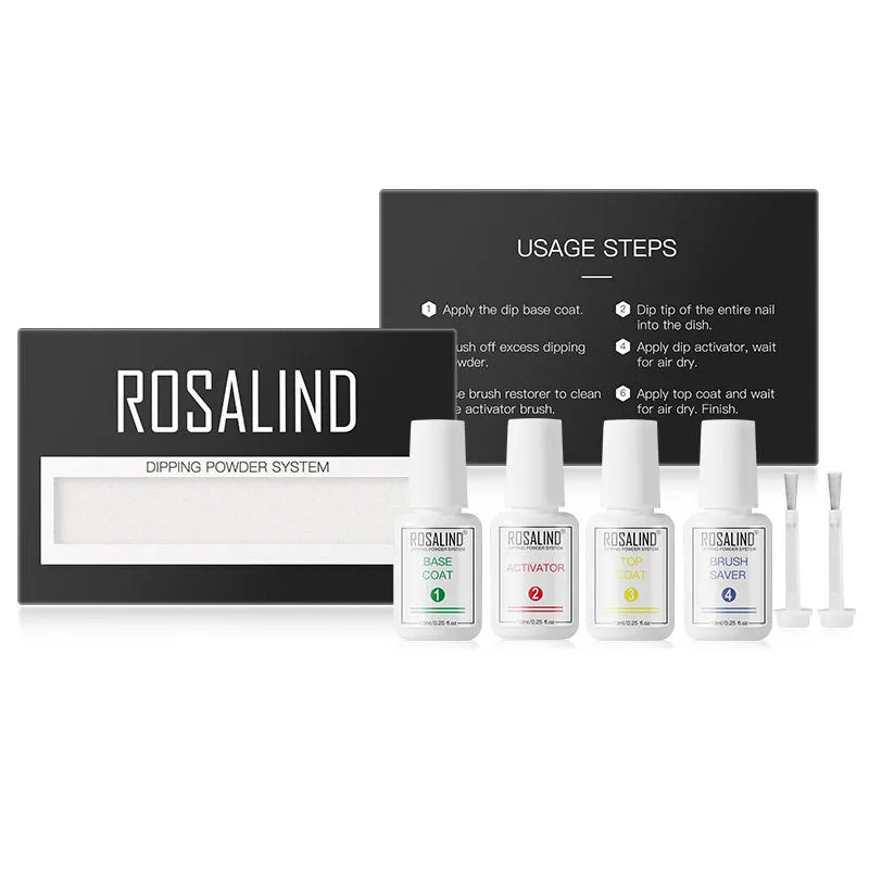 Nail Beauty Set dipping powder kit with 10g infiltration powder pots, activator, and top coat in multiple style options