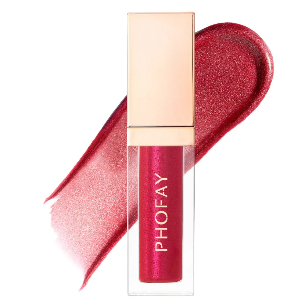 PHOFAY ultra-glossy lip gloss 6ml tube with high-shine finish