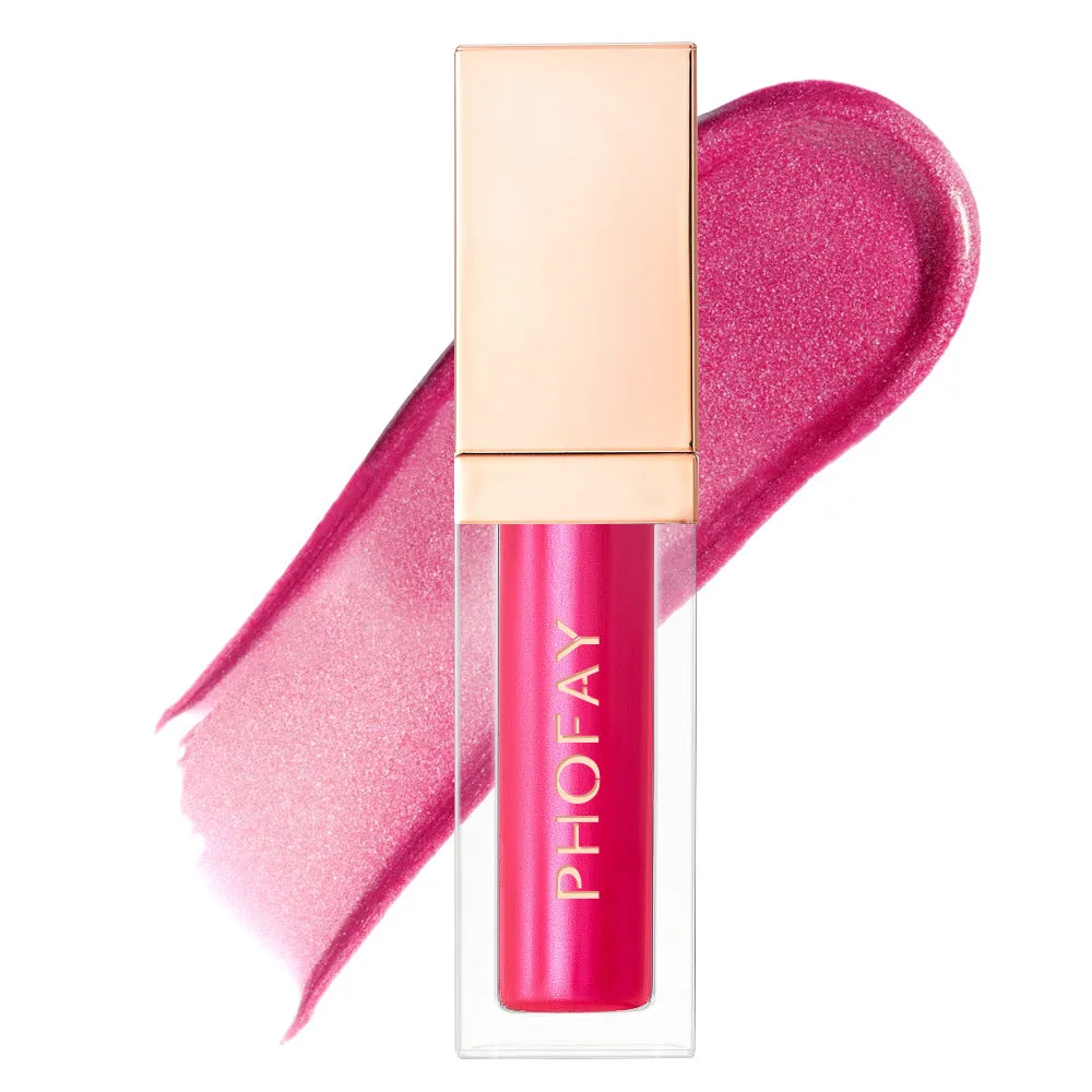 PHOFAY ultra-glossy lip gloss 6ml tube with high-shine finish