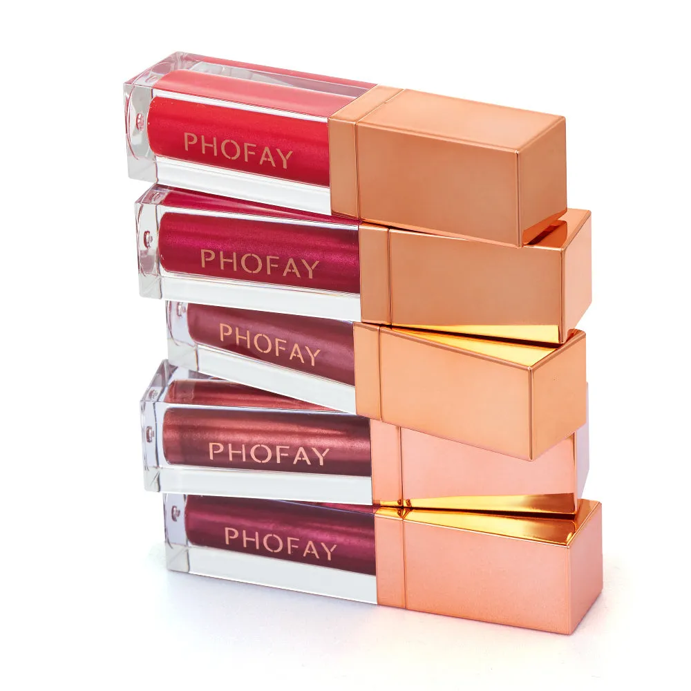 PHOFAY ultra-glossy lip gloss 6ml tube with high-shine finish