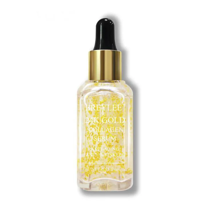15ml hyaluronic acid face serum in a dropper bottle, blue, red and rose essence colour options