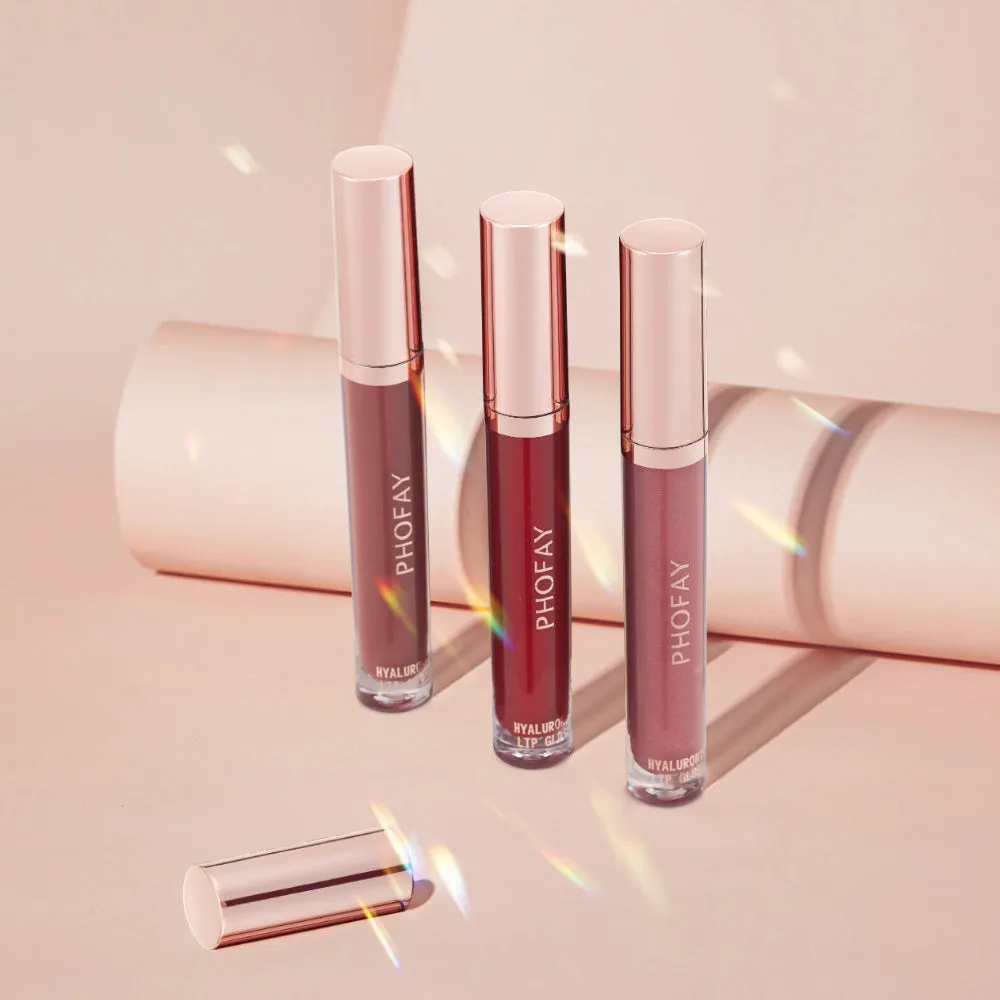PHOFAY Hyaluronic Lip Gloss 4ml in colour 01, long-lasting moisturising lip gloss with glossy finish