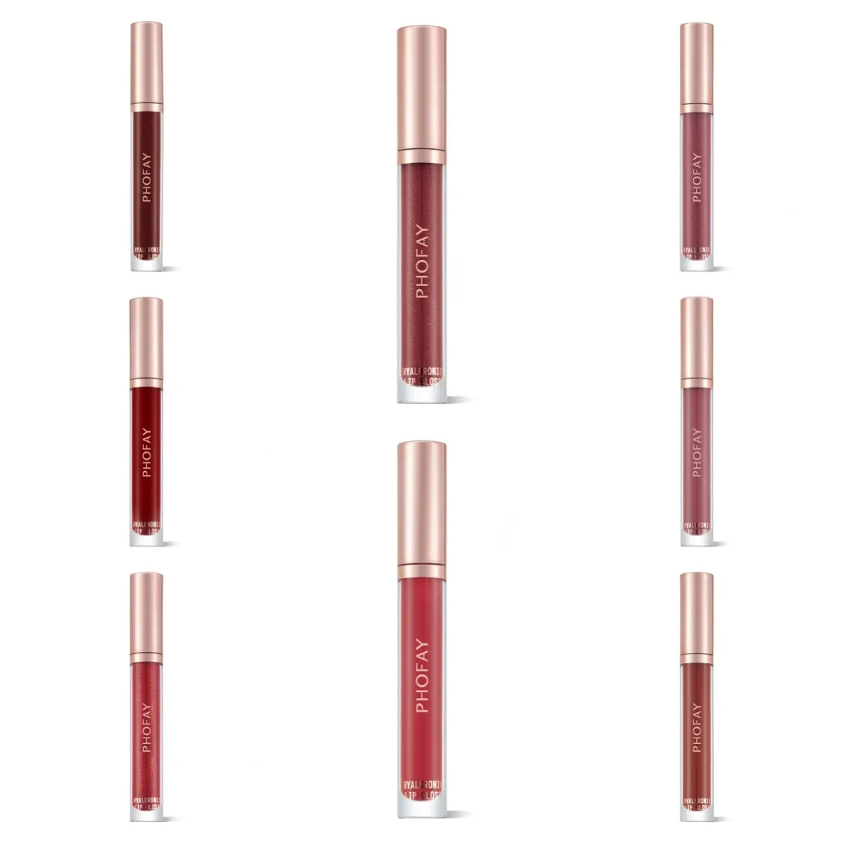 PHOFAY Hyaluronic Lip Gloss 4ml in colour 01, long-lasting moisturising lip gloss with glossy finish