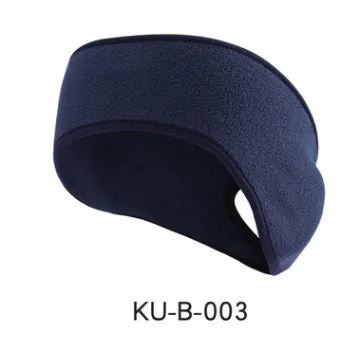 Fleece lined sports headband with ponytail opening, contour fit, one size, available in black