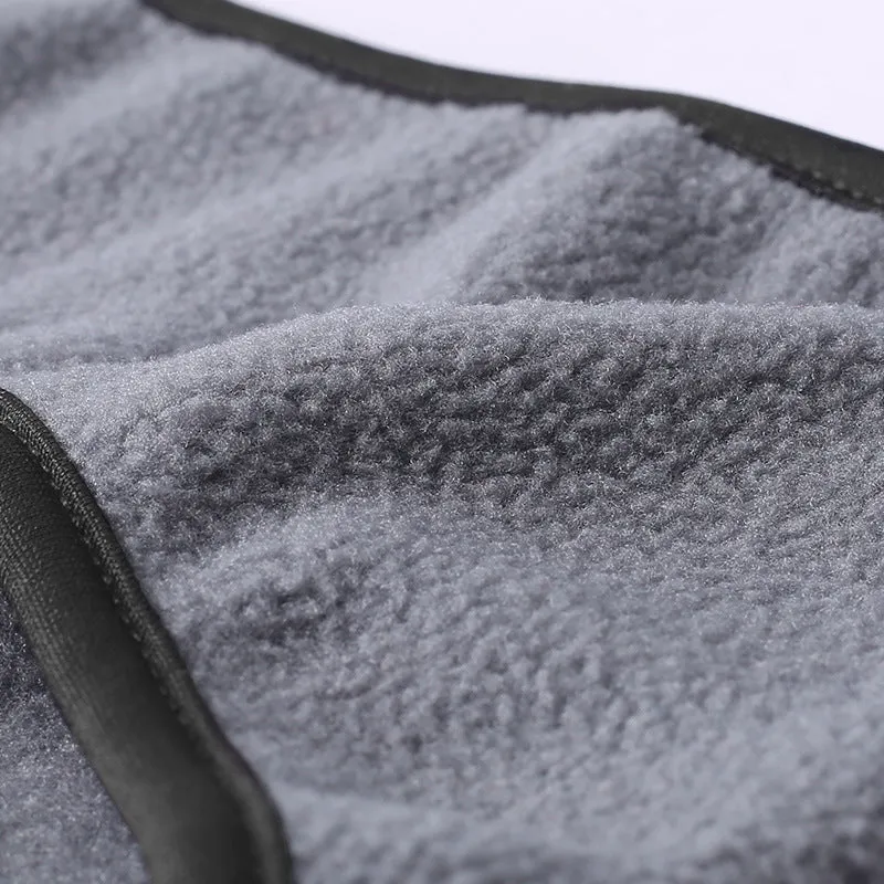 Fleece lined sports headband with ponytail opening, contour fit, one size, available in black