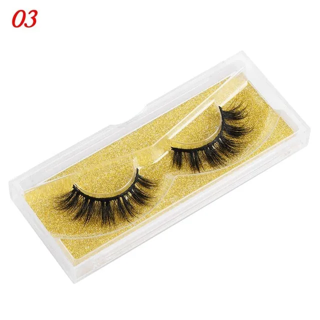 25mm wispy mink eyelashes with 5D handmade black hair and plastic cotton stalk