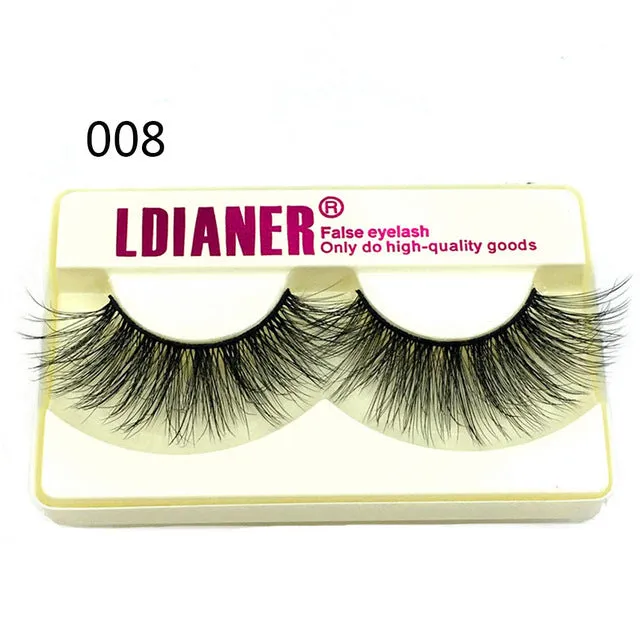 25mm wispy mink eyelashes with 5D handmade black hair and plastic cotton stalk