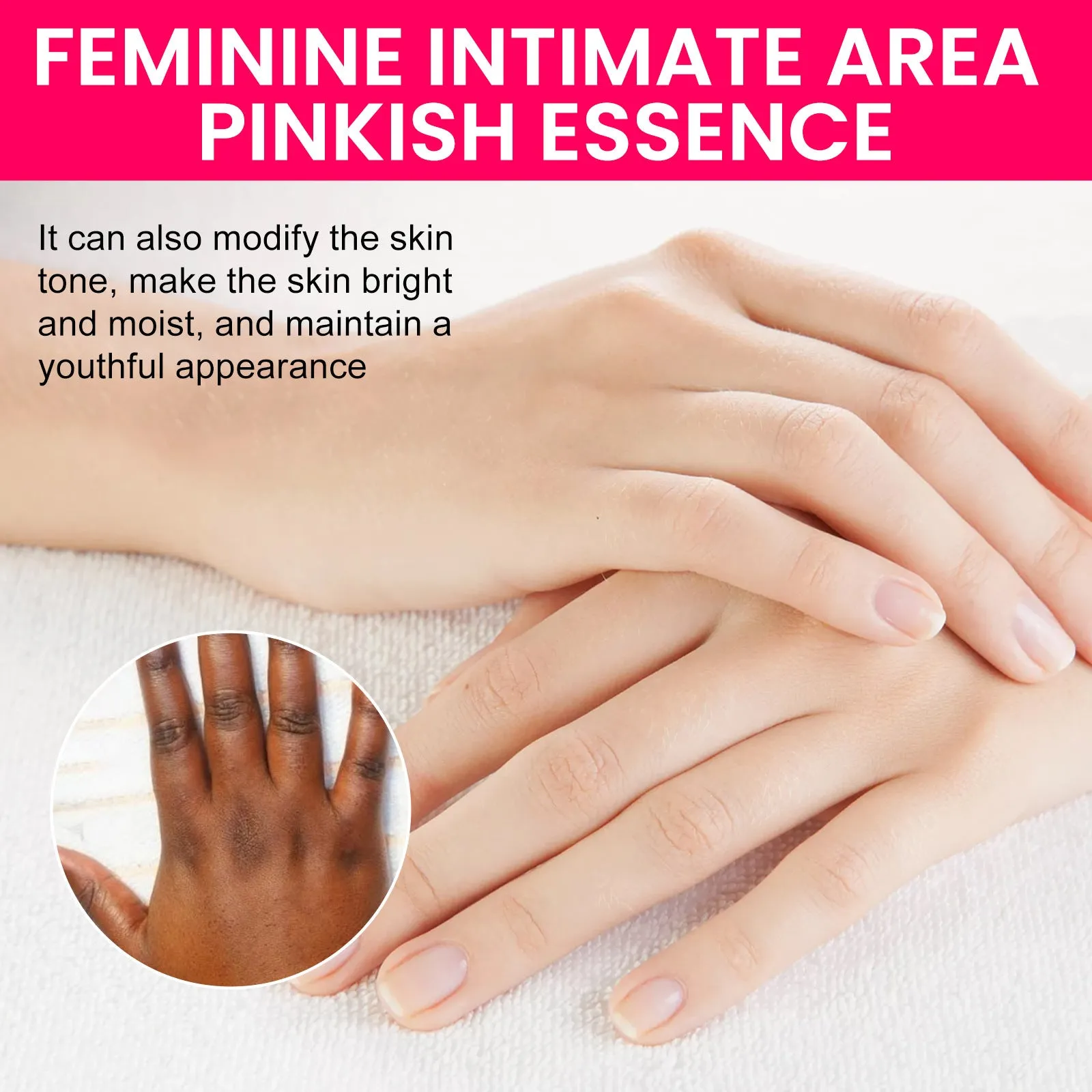 Women's skin pigmentation care 30ml essence bottle with nicotinamide and aloe extract, 4x9.4cm size
